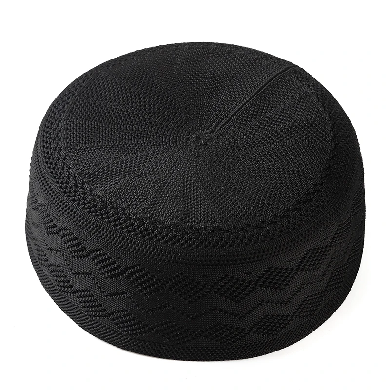Modern Knit Kufi Cap - Muslim Prayer Hat (4 Colors)