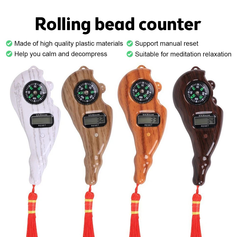 Digital Tasbih Counter with Compass - Dhikr Counter (5 Colors)